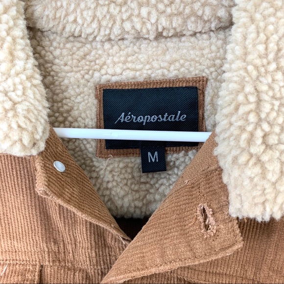 aeropostale brown jacket Corduroy Medium - Picture 4 of 8